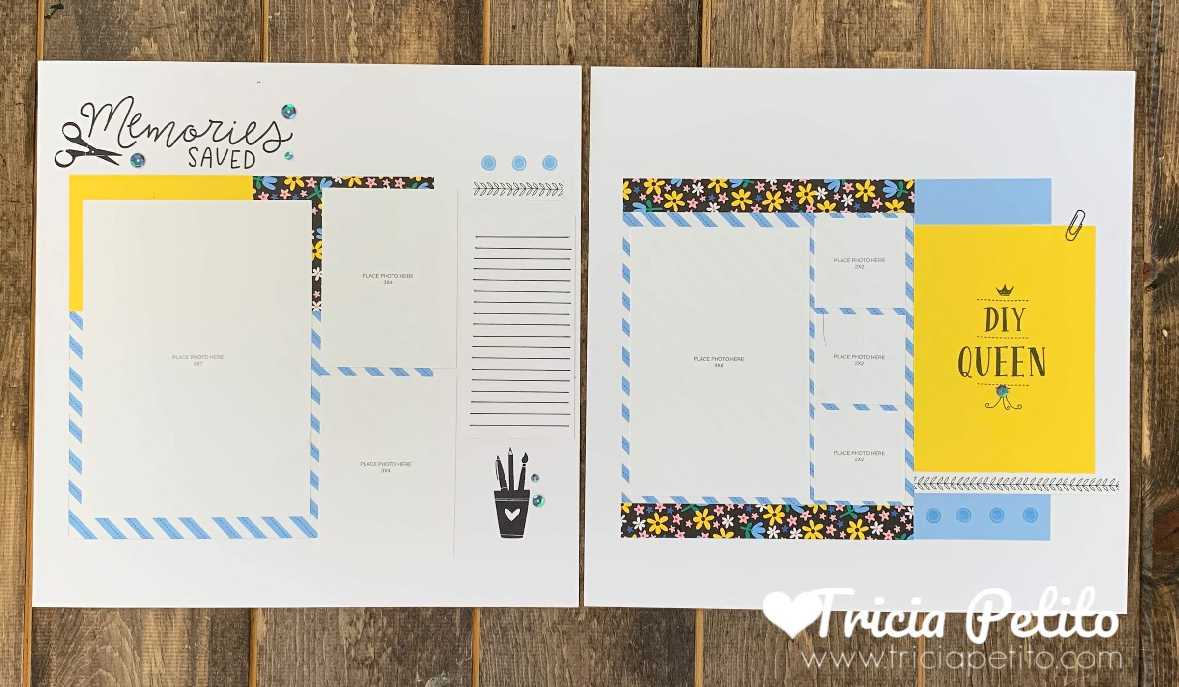 Time Layout Set Crop Time Layout Kit | Tricia Petito Designs